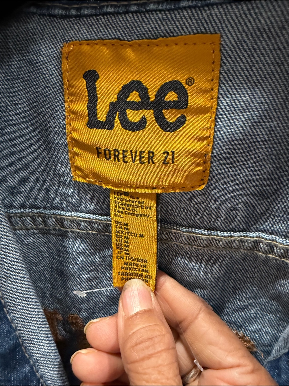 Lee  Light Blue Denim Jeans with Yellow Brand Patch